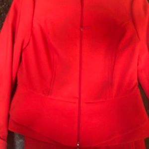 Carlisle suite size 6. Red skirt and jacket